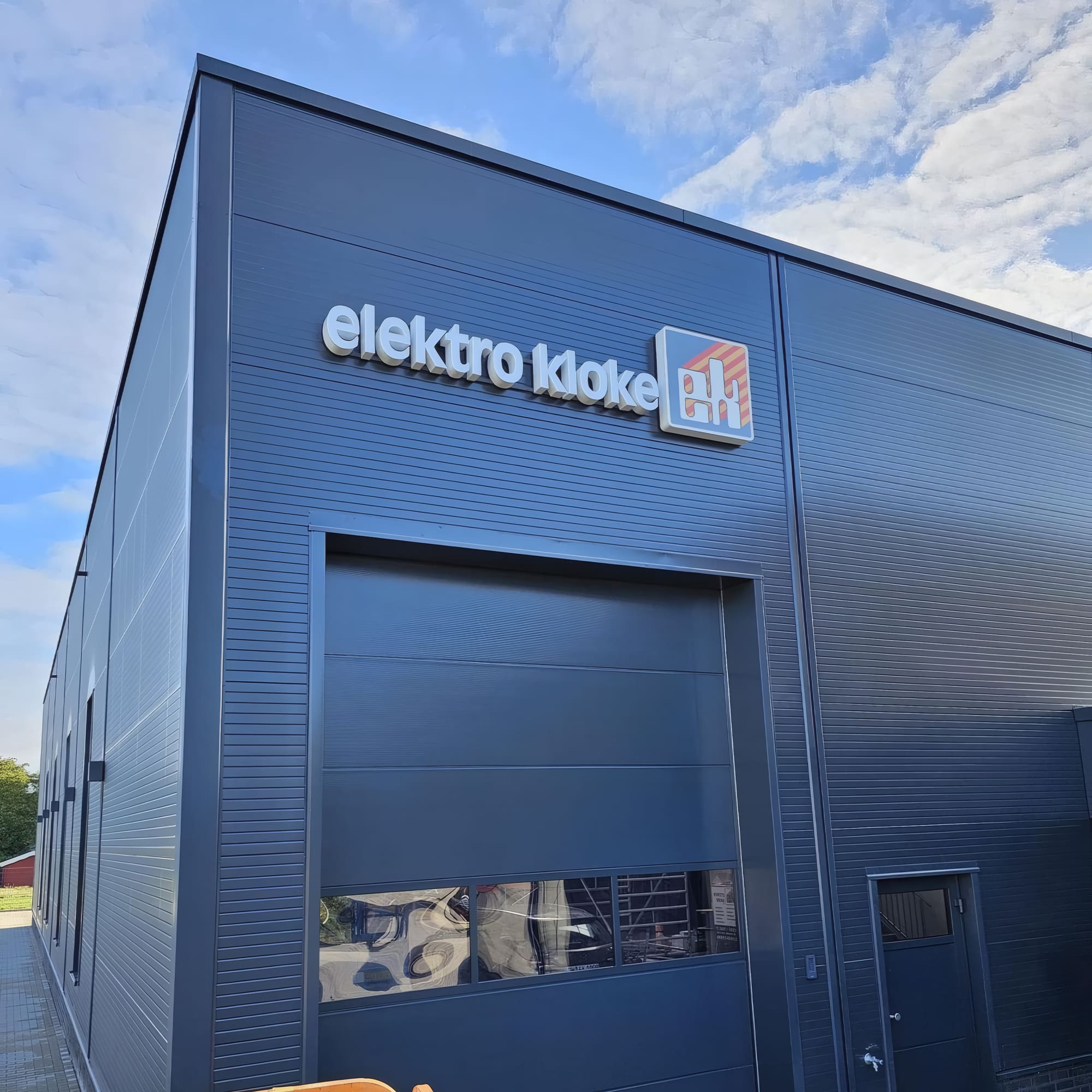 Gebäudebeschriftung Elektro Kloke