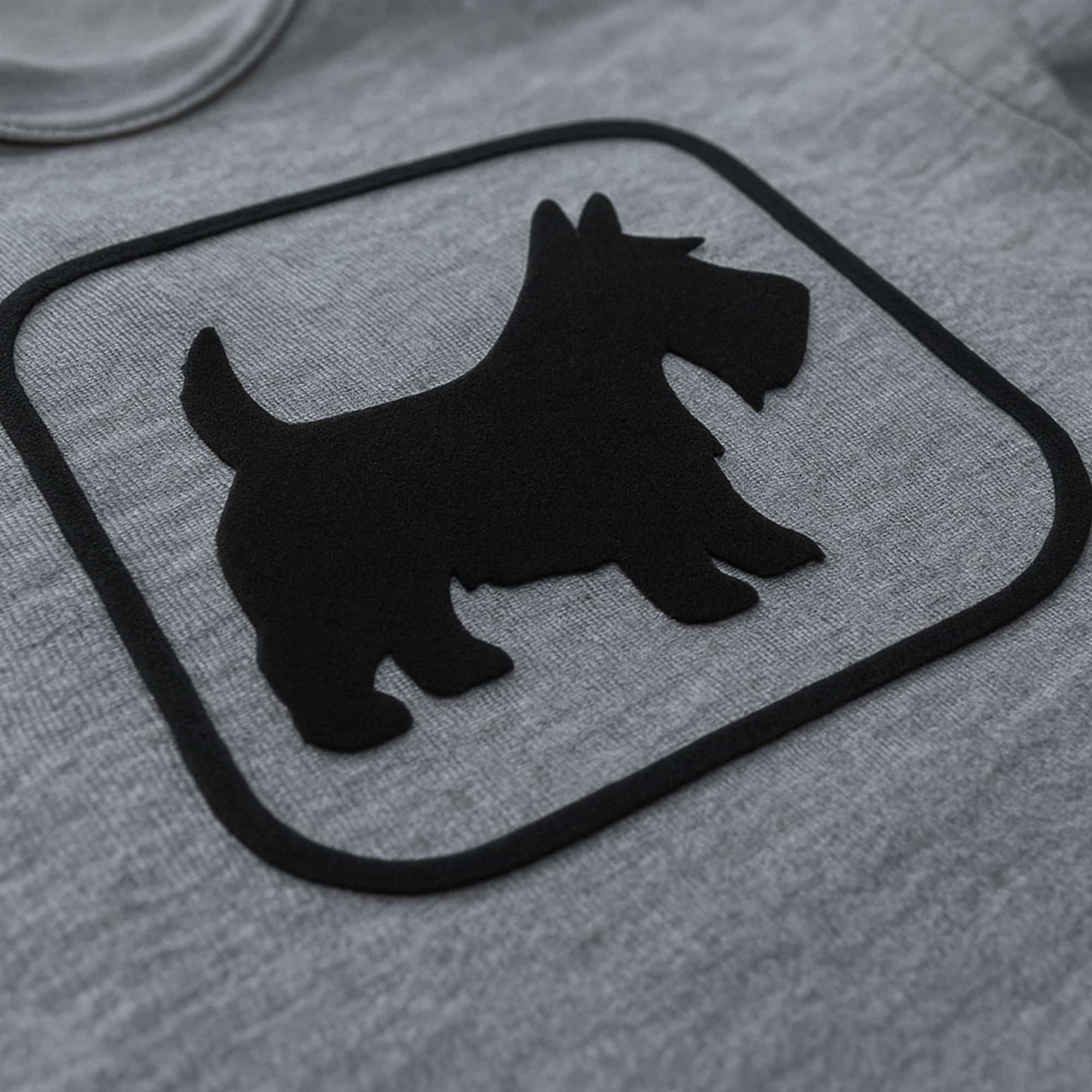 Flockdruck eines Hundes