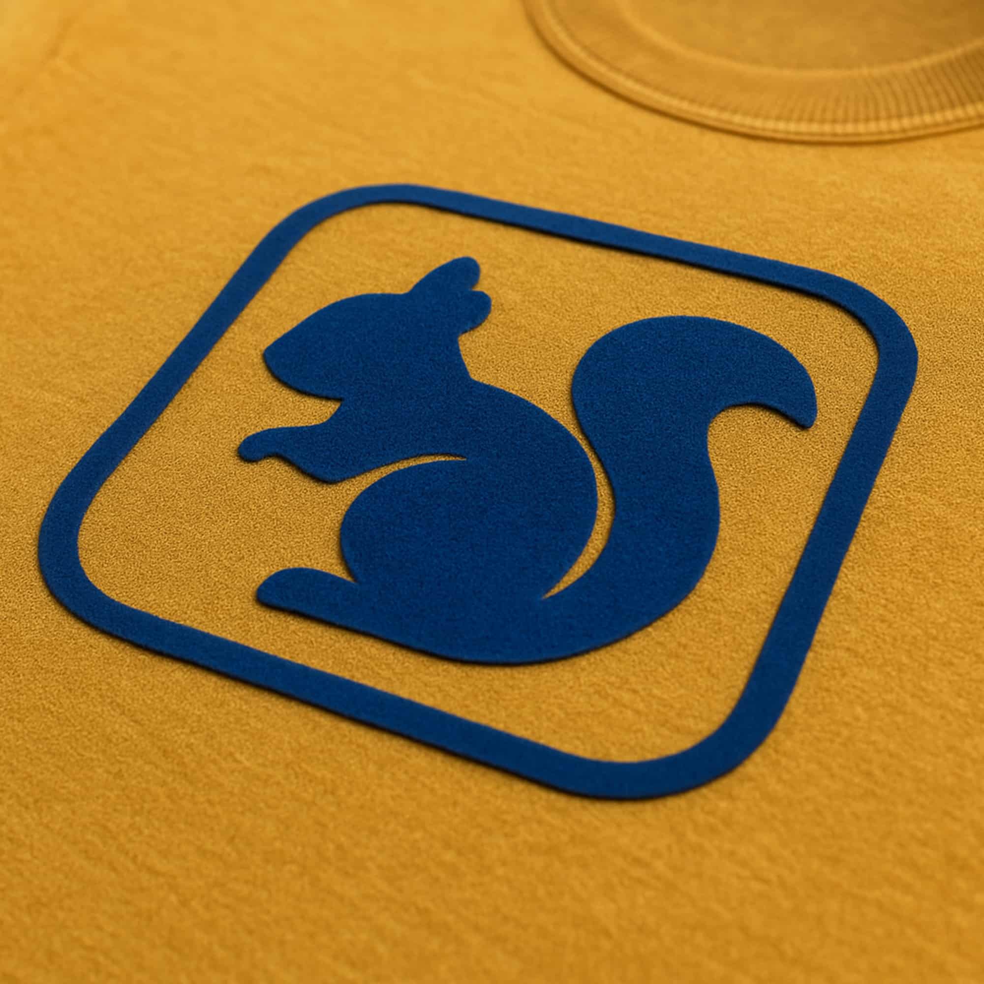 Flockdruck eines Eichhörnchens